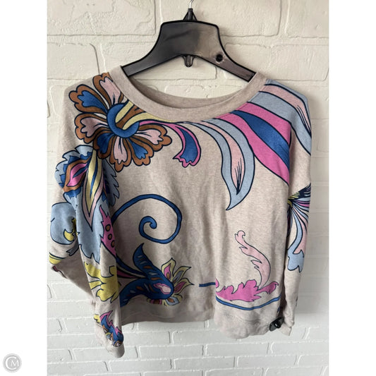 Sweatshirt Crewneck By Talbots In Tan & Yellow, Size: 2x