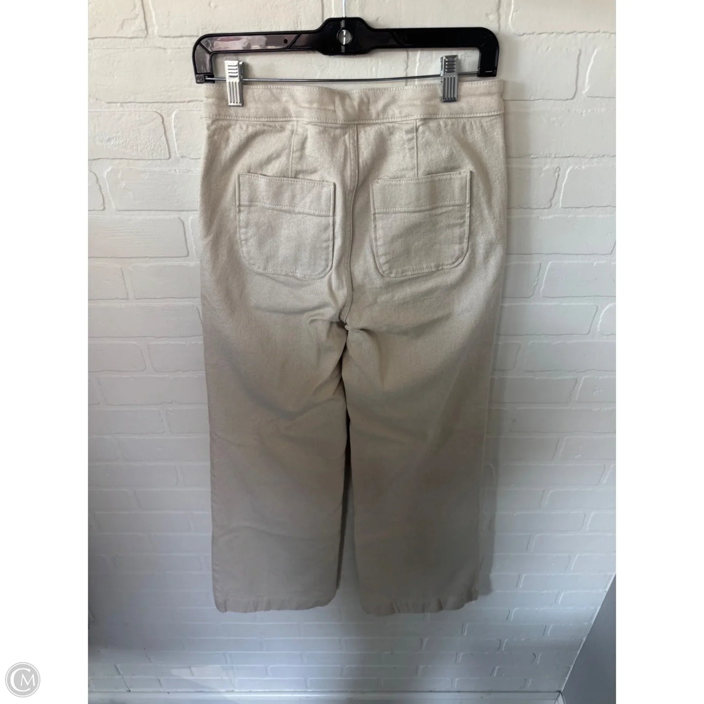 Jeans Wide Leg By Lc Lauren Conrad In Cream & Silver, Size: 4