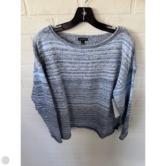 Sweater By Talbots In Blue & Grey, Size: L