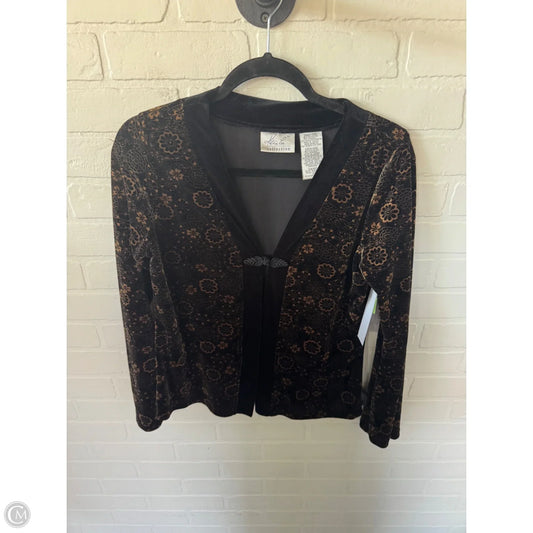Blazer By Kathy Lee In Black & Gold, Size: S