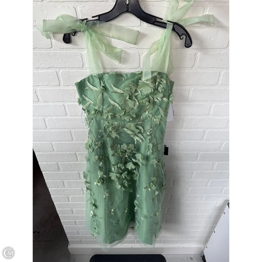 Dress Party Midi By Lulus In Green & White, Size: S