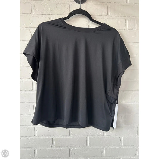 Athletic Top Short Sleeve By Adidas In Black, Size: Xl