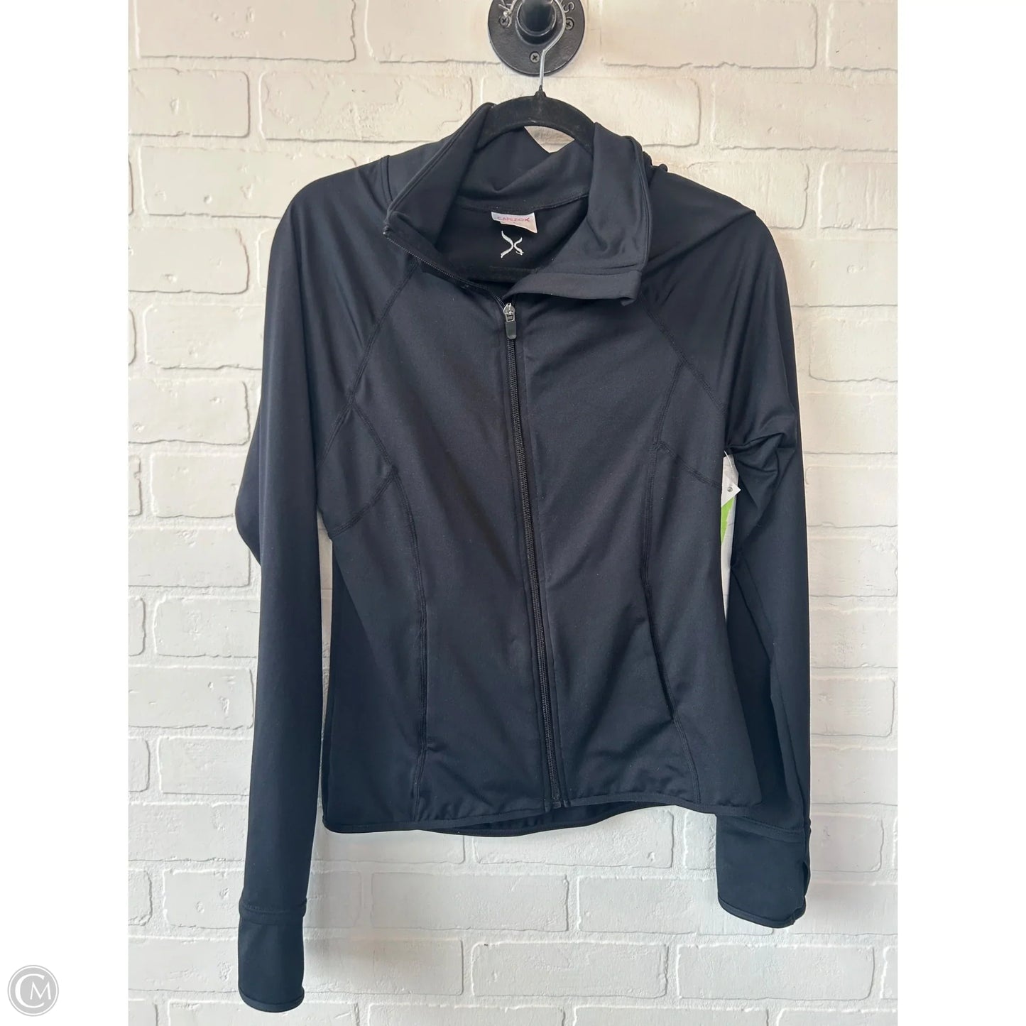 Athletic Jacket By Capezio In Black, Size: S