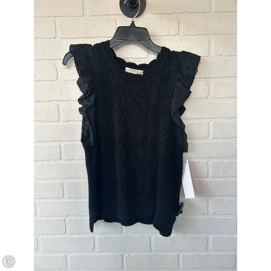 Vest Sweater By Anthropologie In Black, Size: Xs