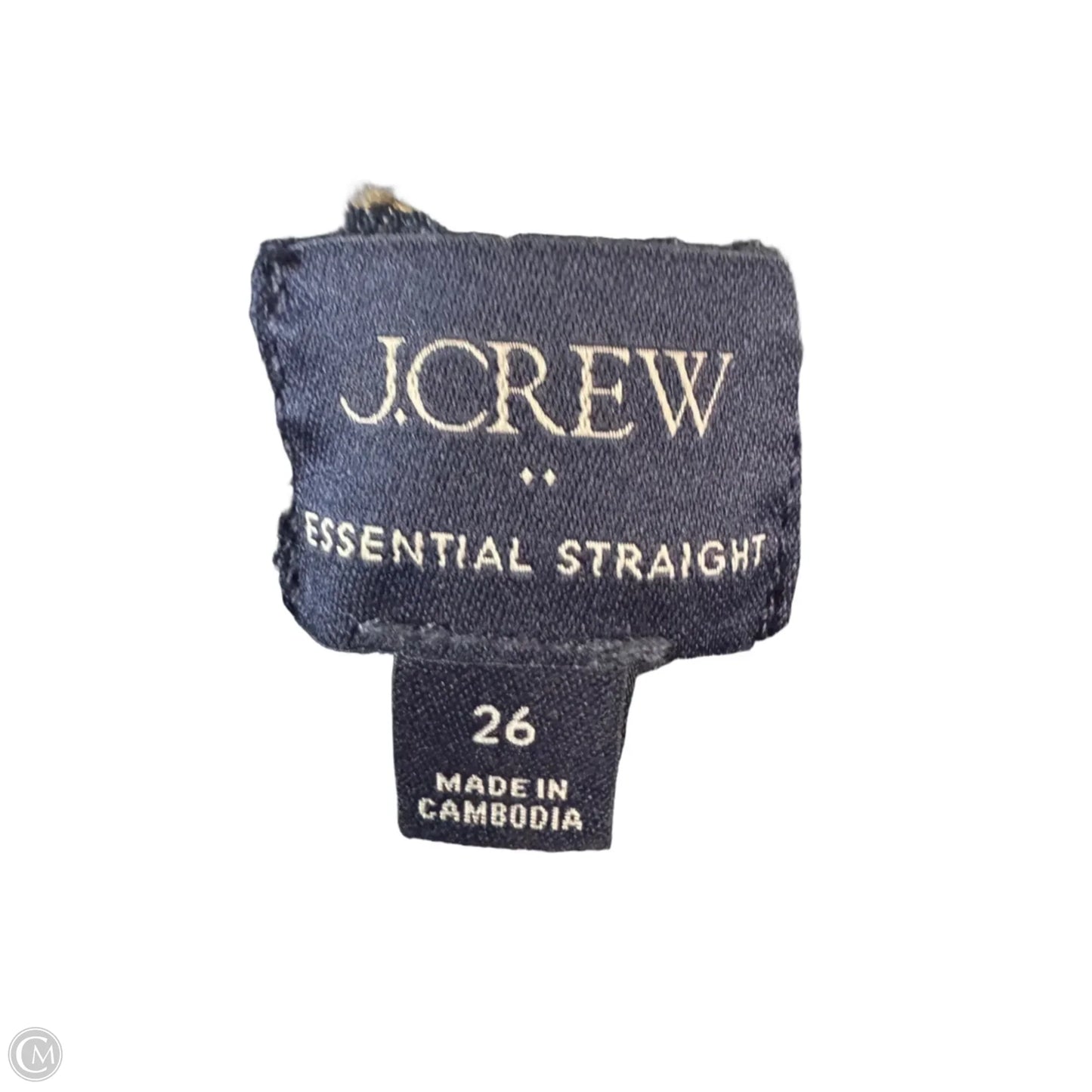 Jeans Straight By J. Crew In Blue Denim, Size: 6