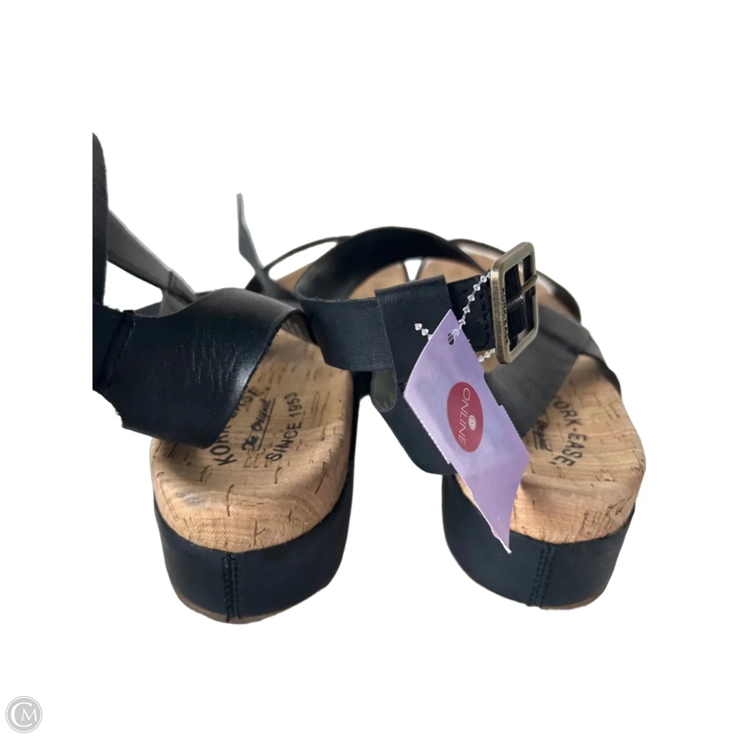 Sandals Flats By Kork Ease In Black, Size: 9
