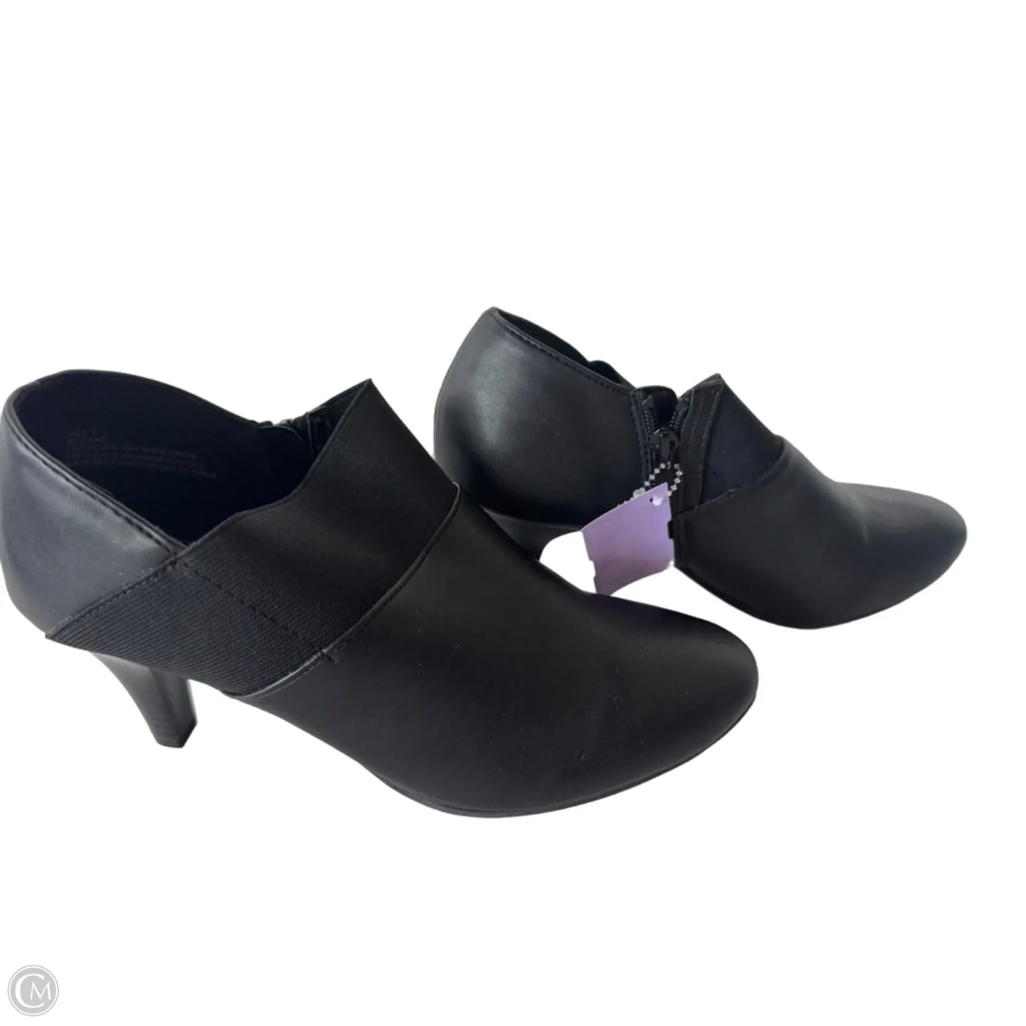 Boots Ankle Heels By Dressbarn In Black, Size: 9