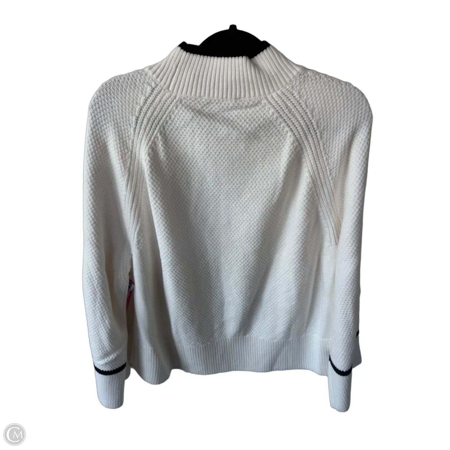 Sweater By Ann Taylor In Black & White, Size: L