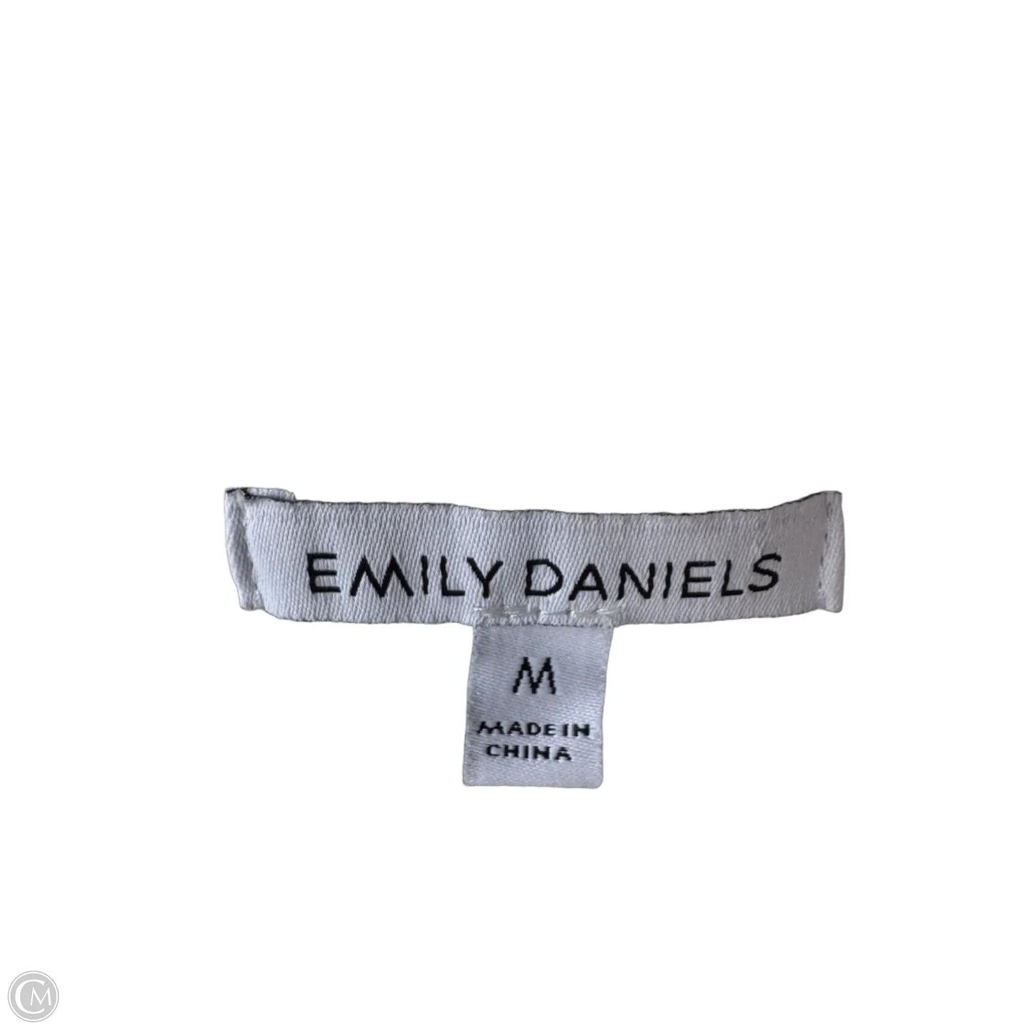 Sweater Short Sleeve By Emily Daniels In White, Size: M