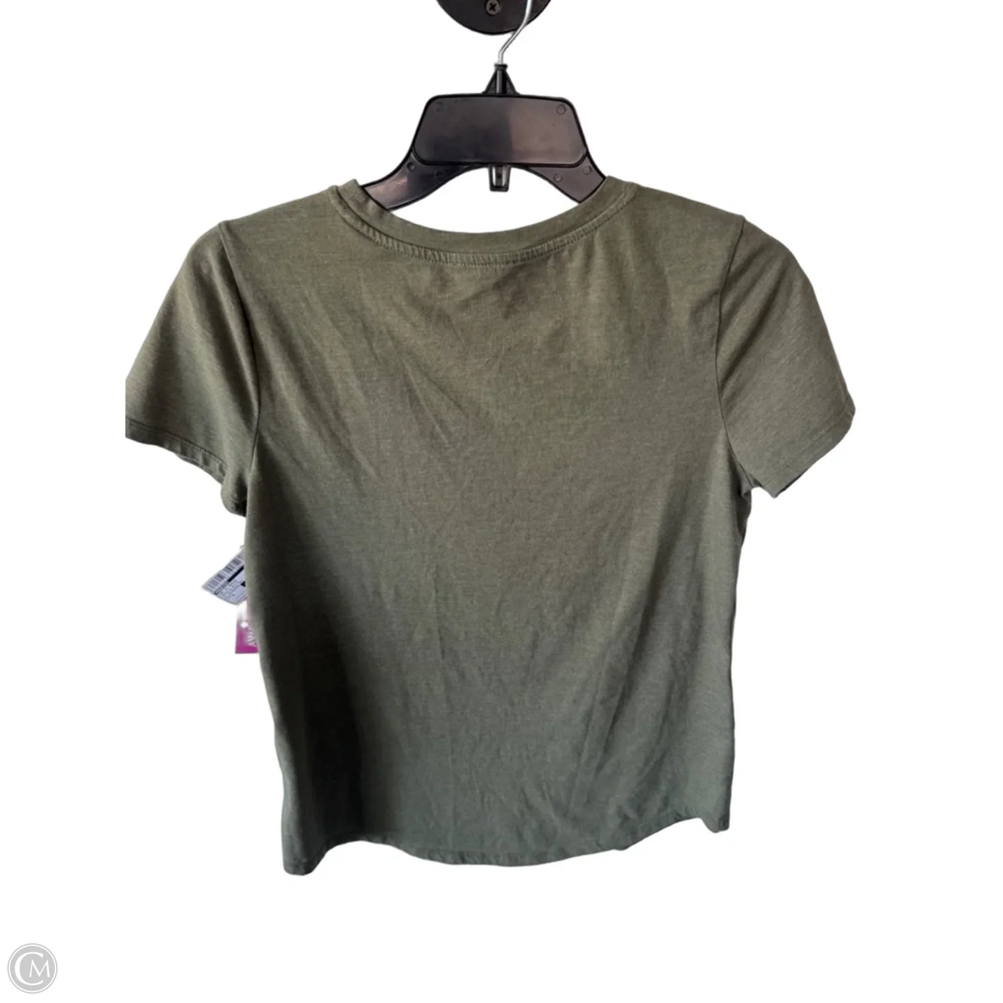 Top Short Sleeve Basic By Maurices In Green & White, Size: S