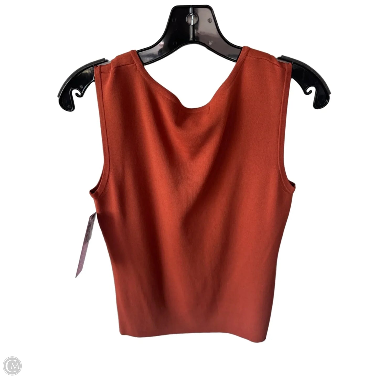 Vest Sweater By Clothes Mentor In Orange, Size: L