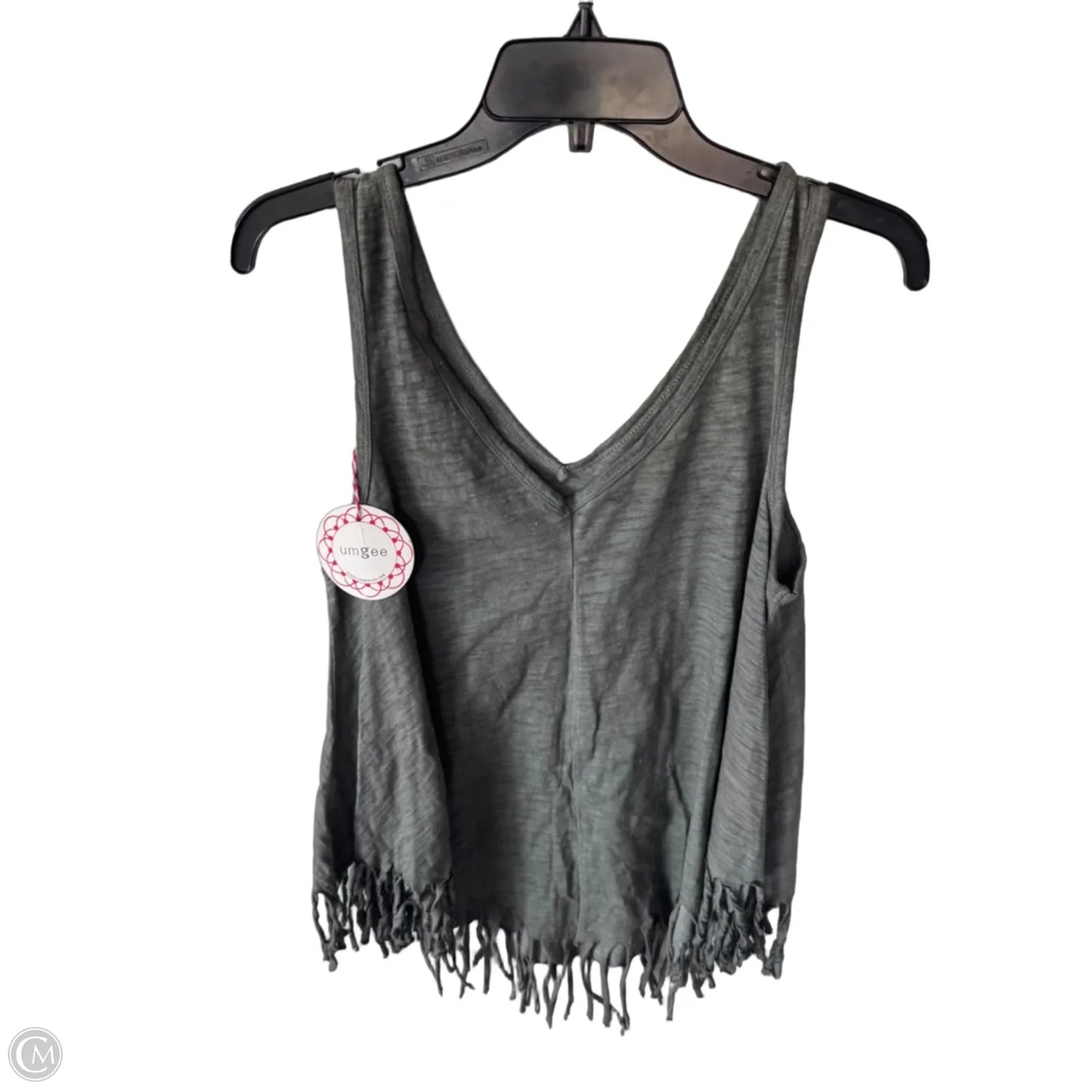 Tunic Sleeveless By Umgee In Green & Grey, Size: M