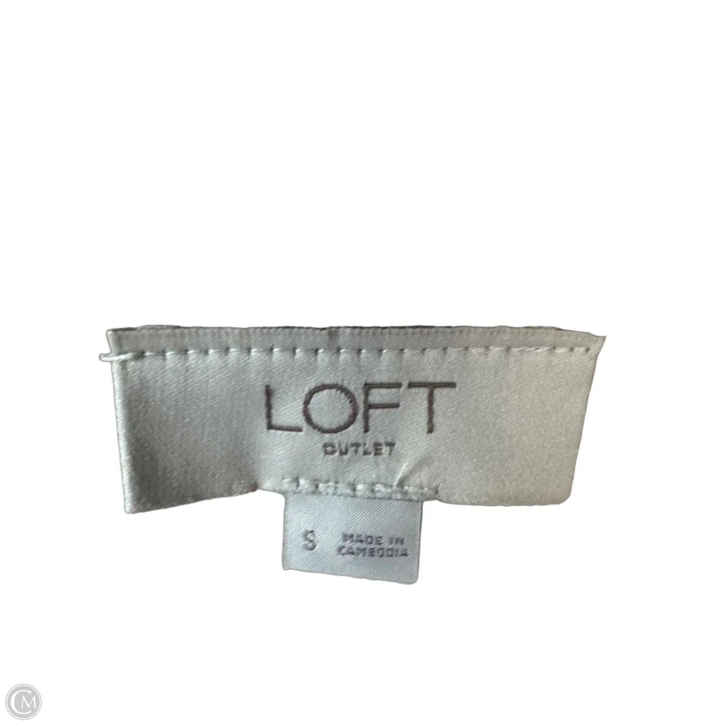 Sweater By Loft In Tan & White, Size: S