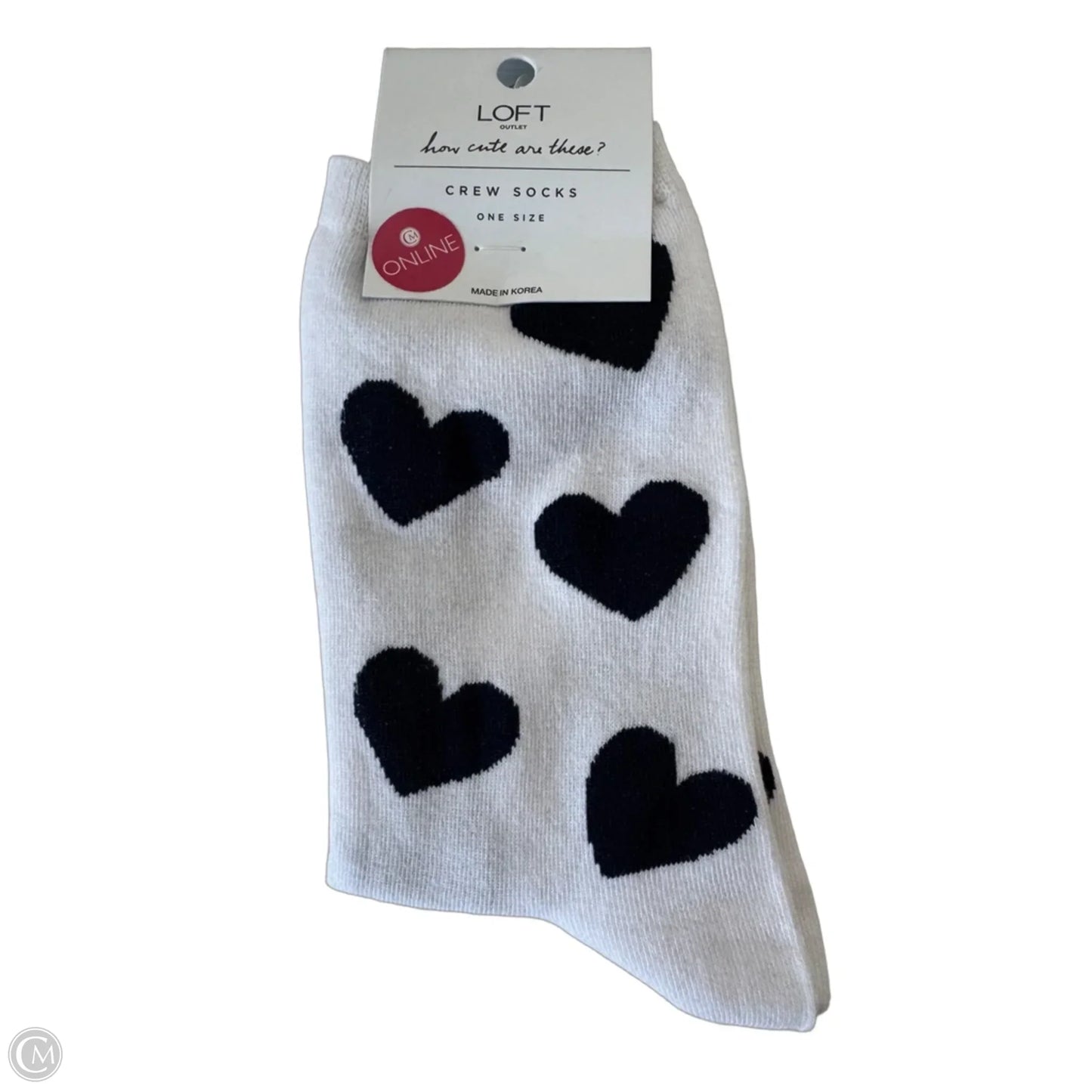 Socks By Loft In Blue & White, Size: Osfm