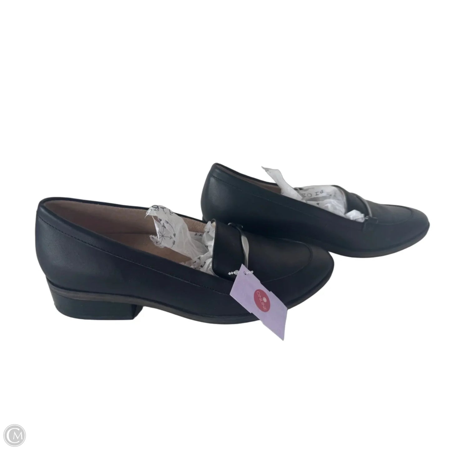Shoes Flats By Natural Soul In Black & Silver, Size: 7.5
