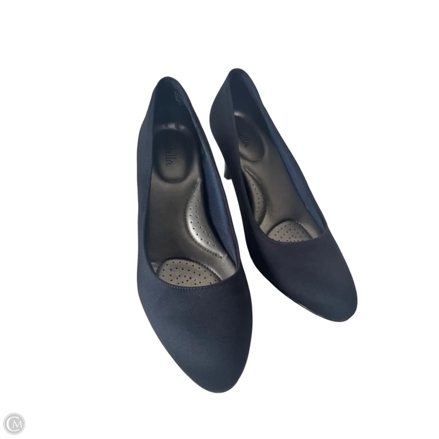 Shoes Heels Kitten By Abella In Black, Size: 8