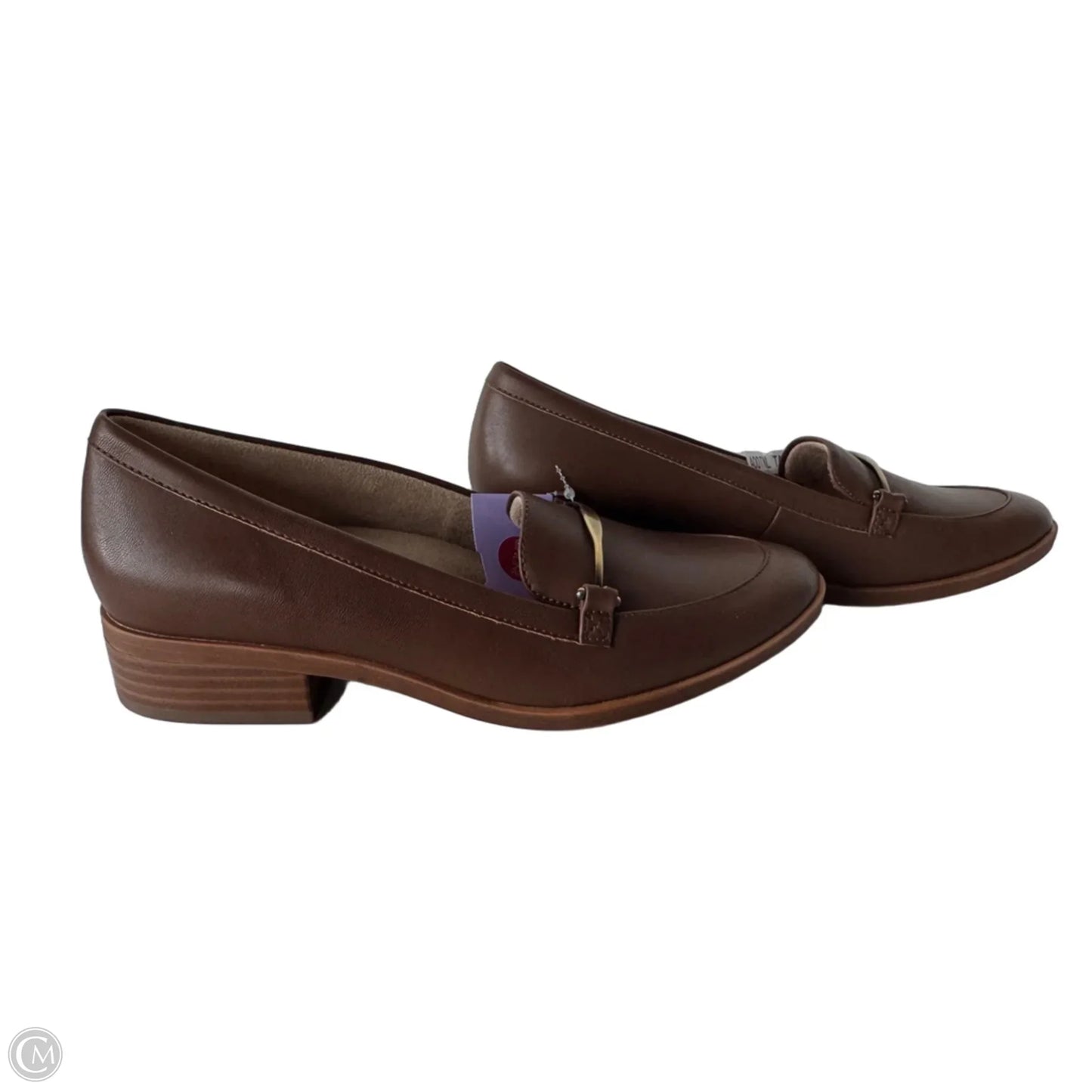 Shoes Flats By Natural Soul In Brown & Gold, Size: 7.5