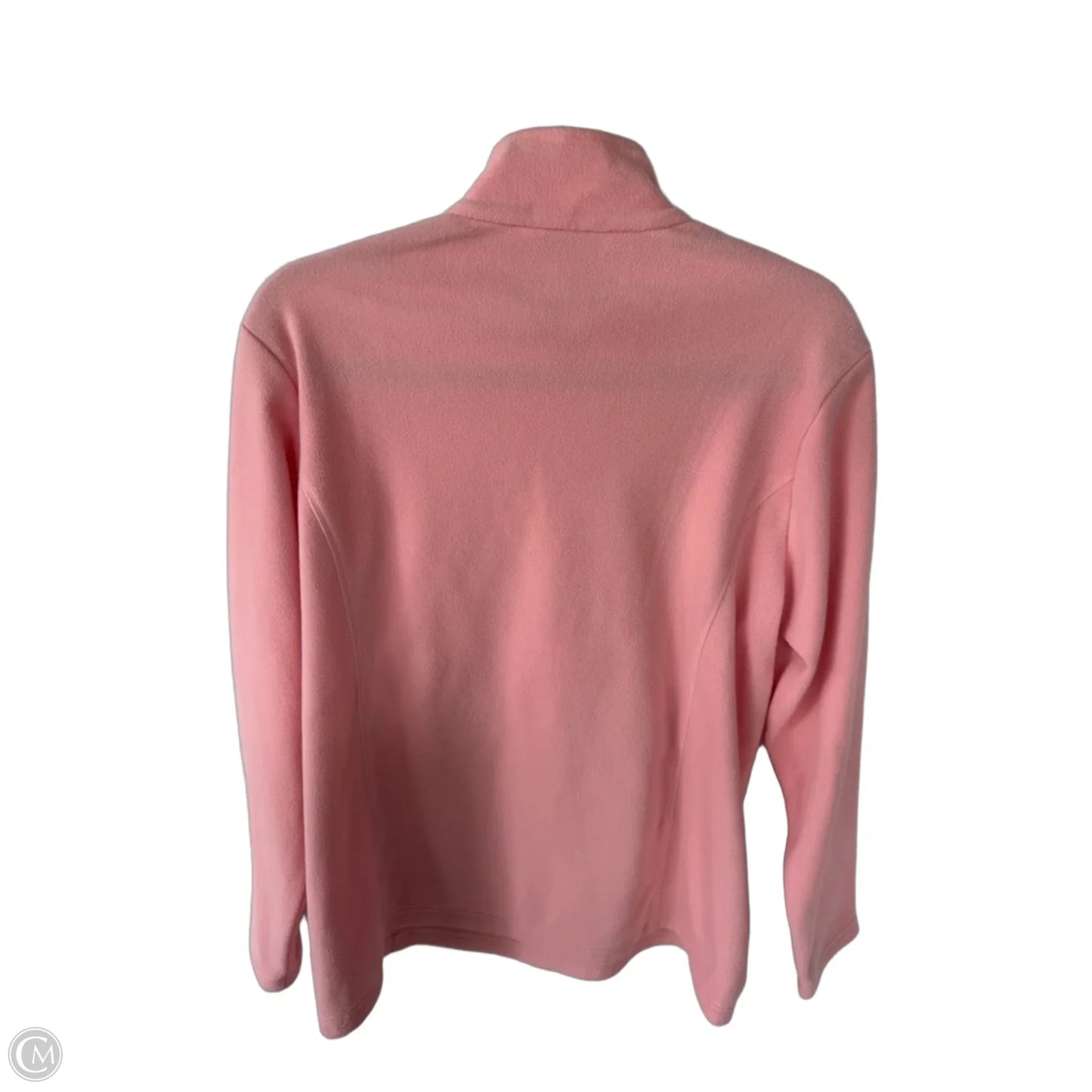 Jacket Fleece By Lands End In Peach, Size: L