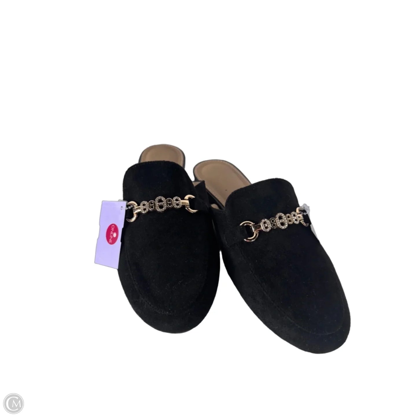 Shoes Flats By Cme In Black & Gold, Size: 8