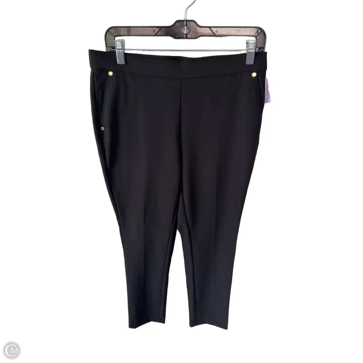 Pants Dress By Anne Klein In Black & Gold, Size: 8
