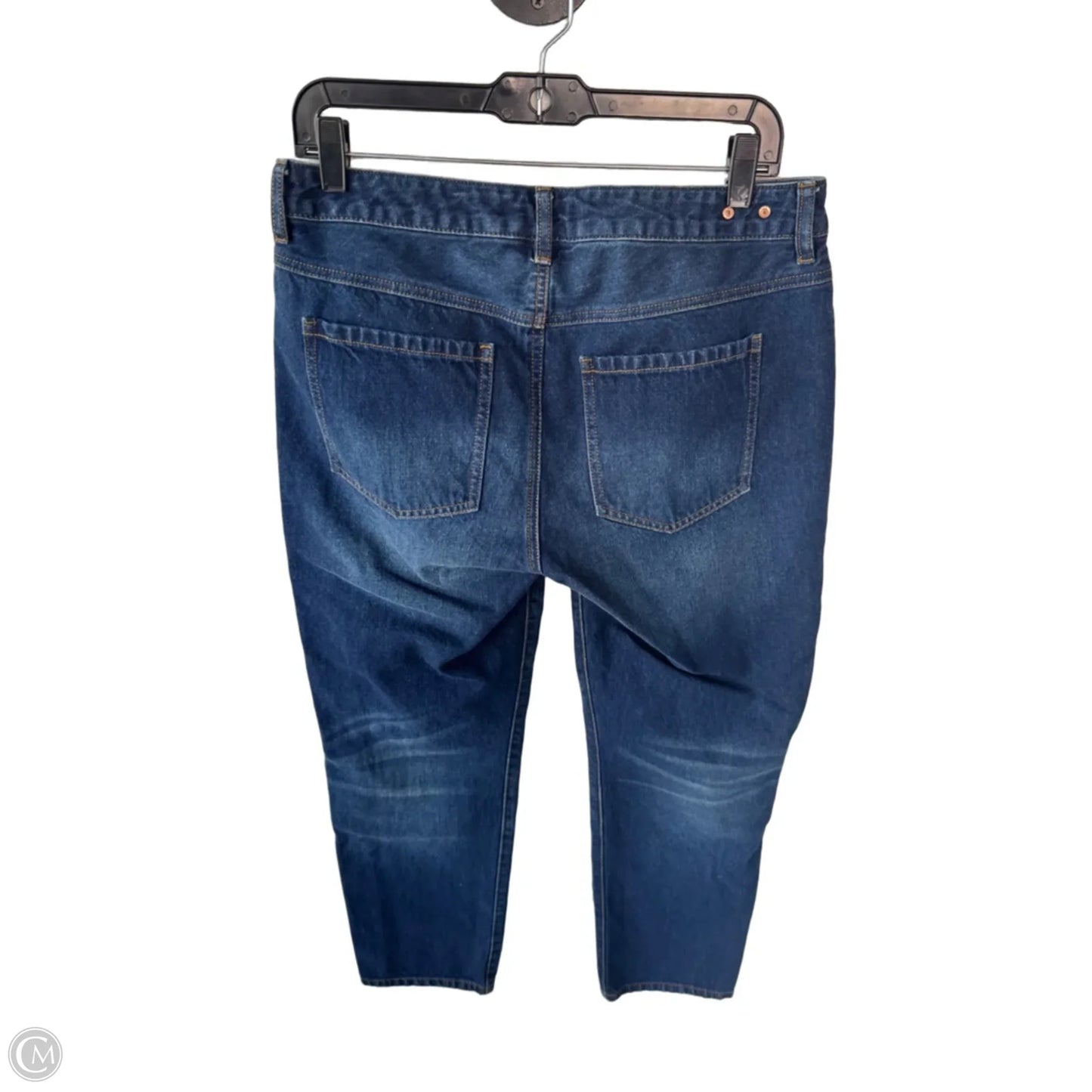 Jeans Straight By Cabi In Blue Denim, Size: 8