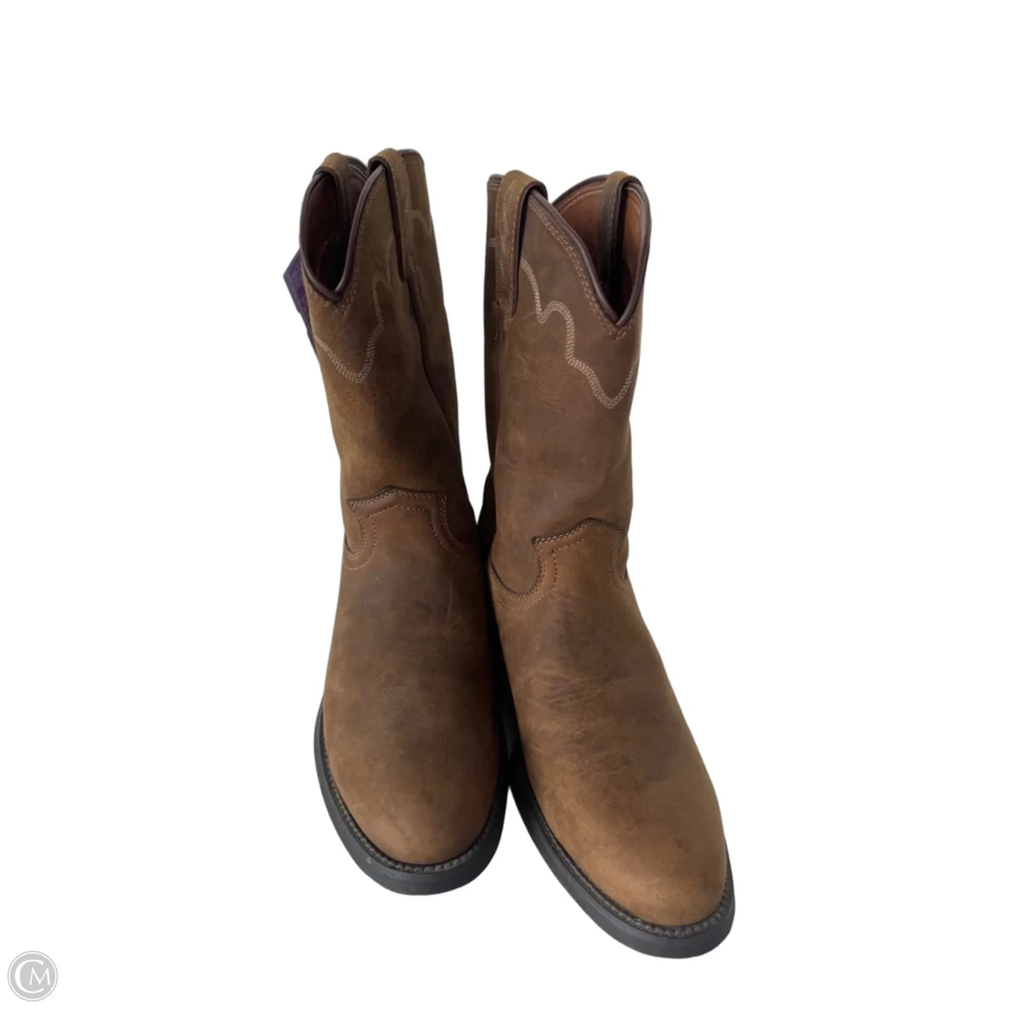 Boots Western By Justin In Brown, Size: 9