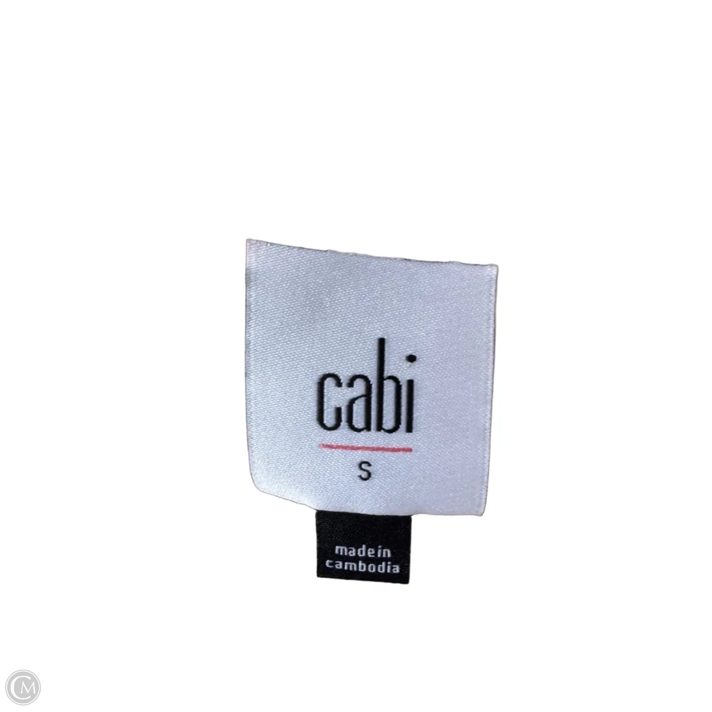 Blouse Sleeveless By Cabi In Pink & White, Size: S