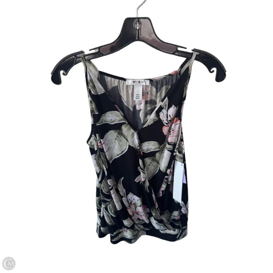 Blouse Sleeveless By White House Black Market In Black & Green, Size: S