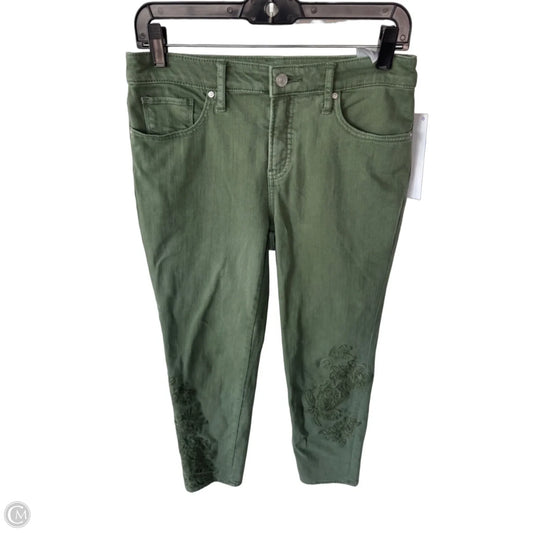 Jeans Skinny By Chicos In Green Denim, Size: 2