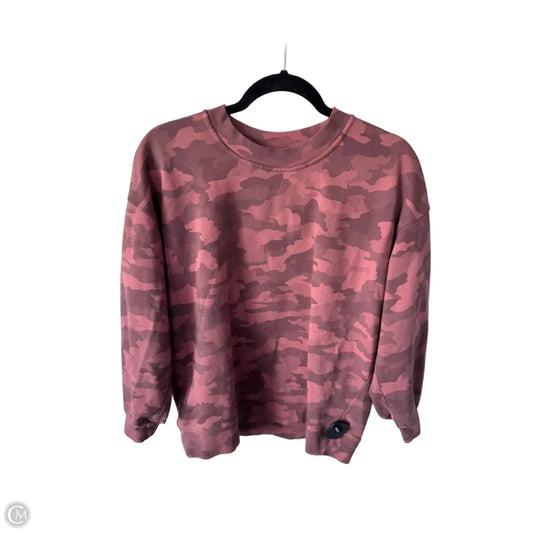 Athletic Sweatshirt Crewneck By Lululemon In Pink & Red, Size: S