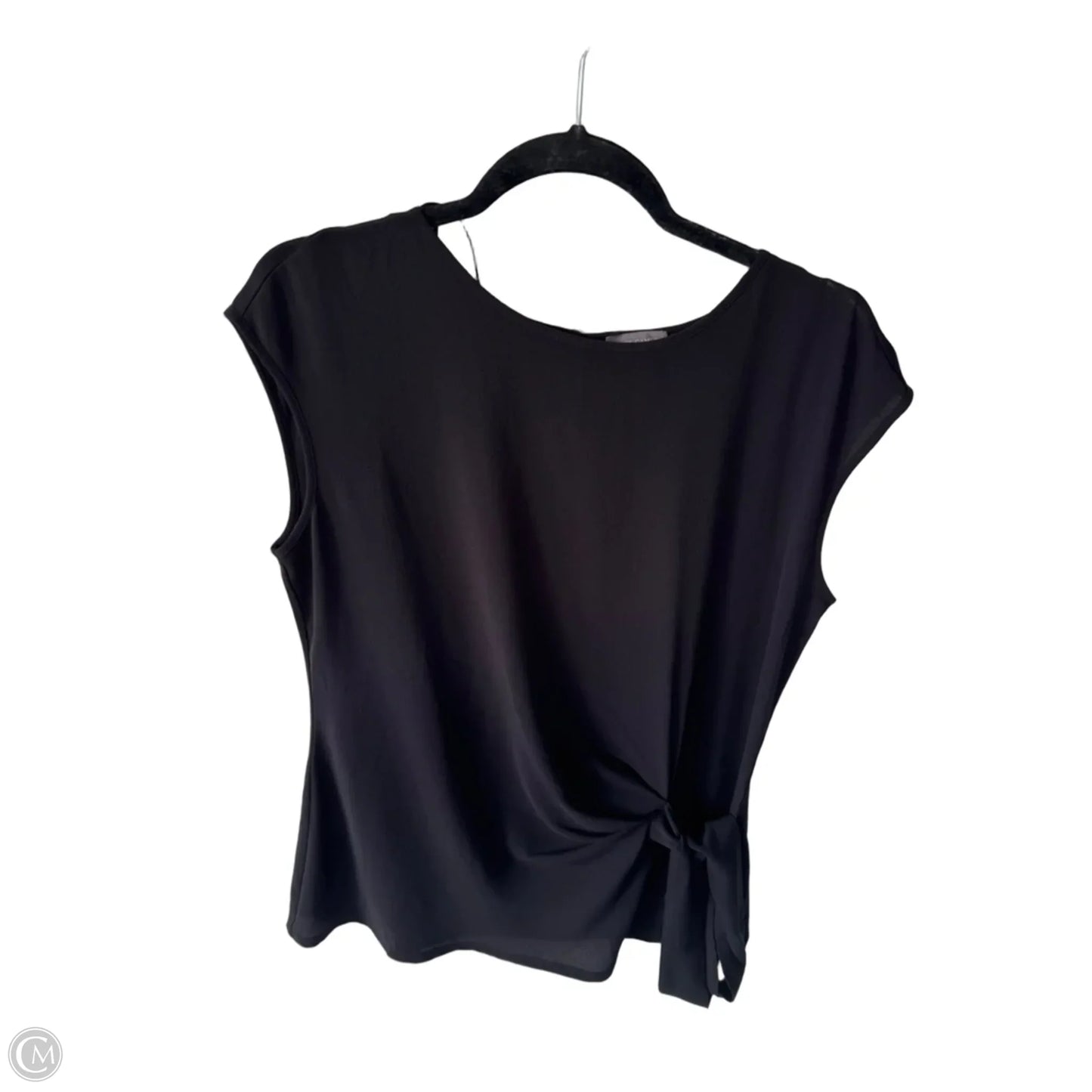Blouse Sleeveless By Vince Camuto In Black, Size: S