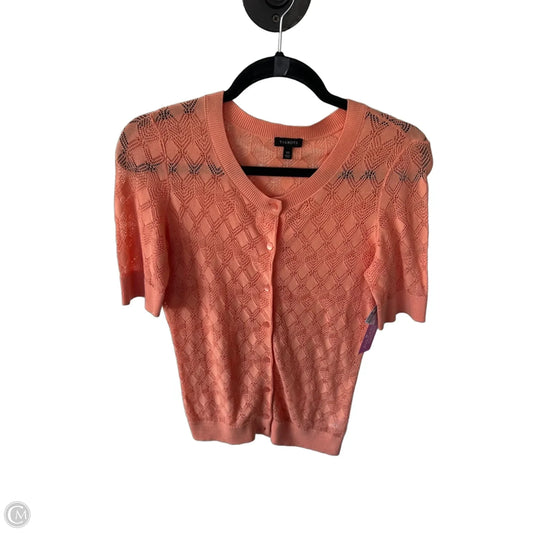 Sweater Cardigan By Talbots In Orange, Size: Xs