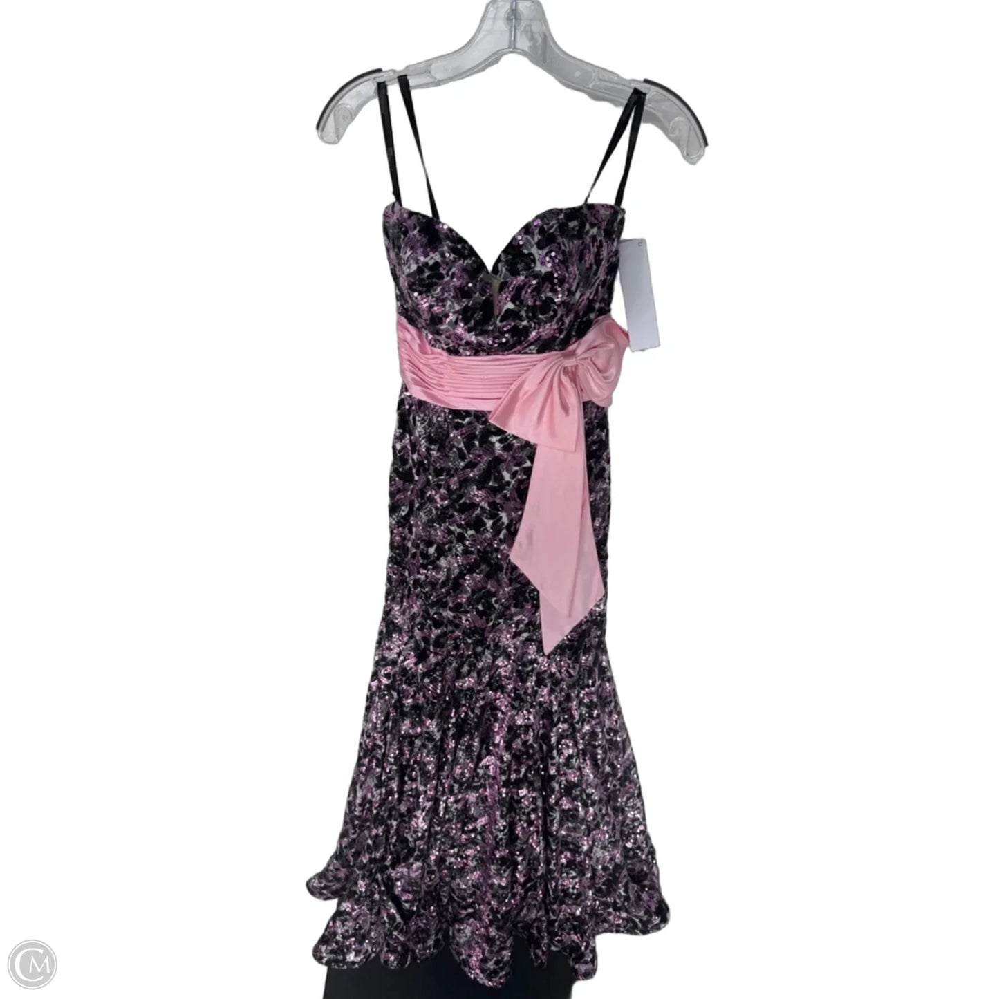 Dress Party Long By Cmb In Black & Pink, Size: S