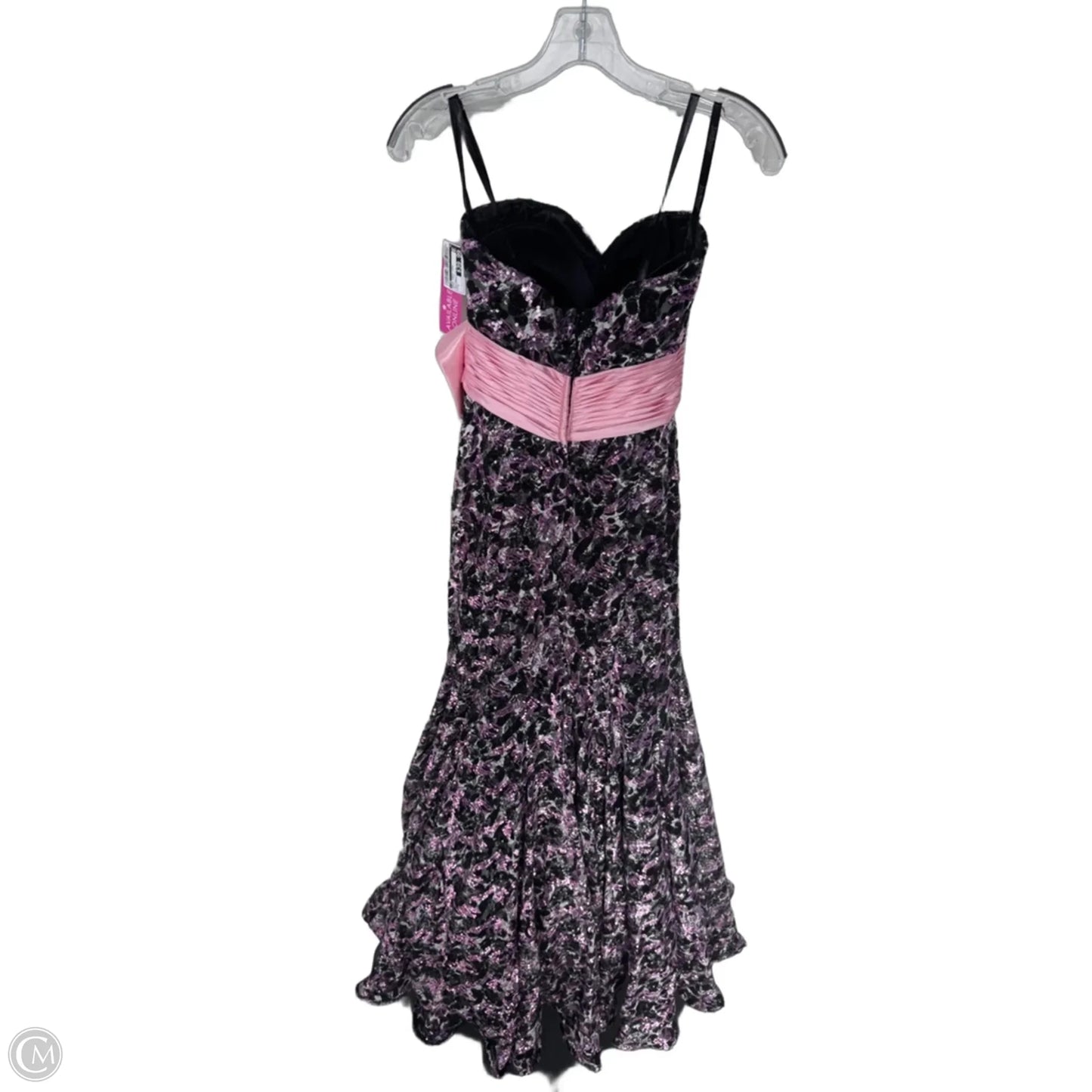 Dress Party Long By Cmb In Black & Pink, Size: S