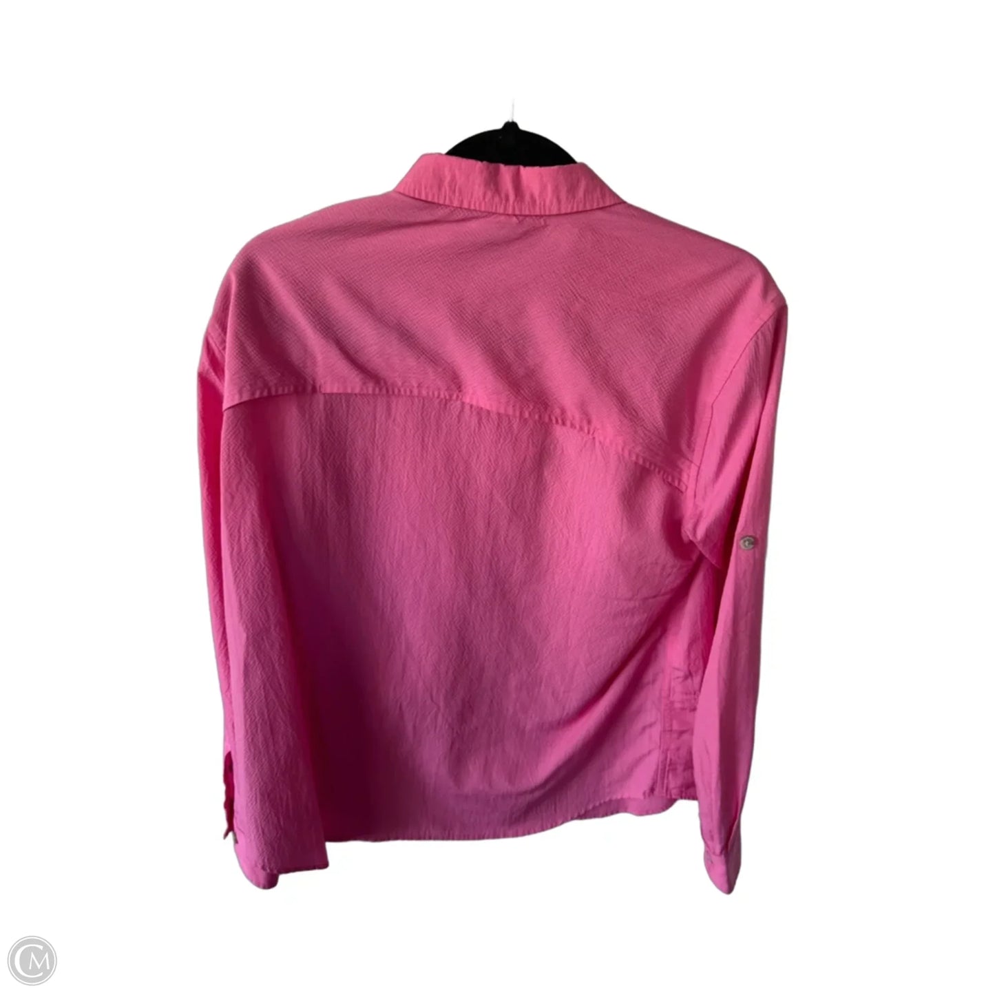 Top Long Sleeve By Eddie Bauer In Pink, Size: M