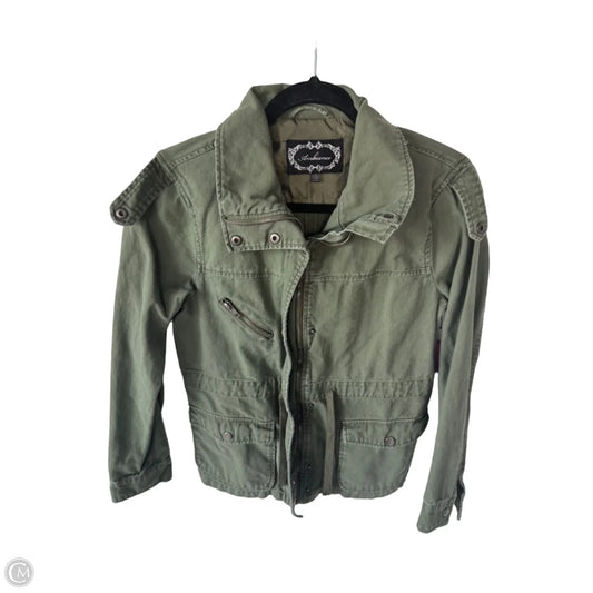 Jacket Utility By Ambiance Apparel In Green, Size: L
