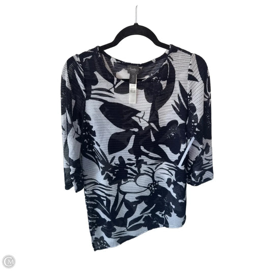 Swimwear Cover-up By Chicos In Blue & White, Size: S