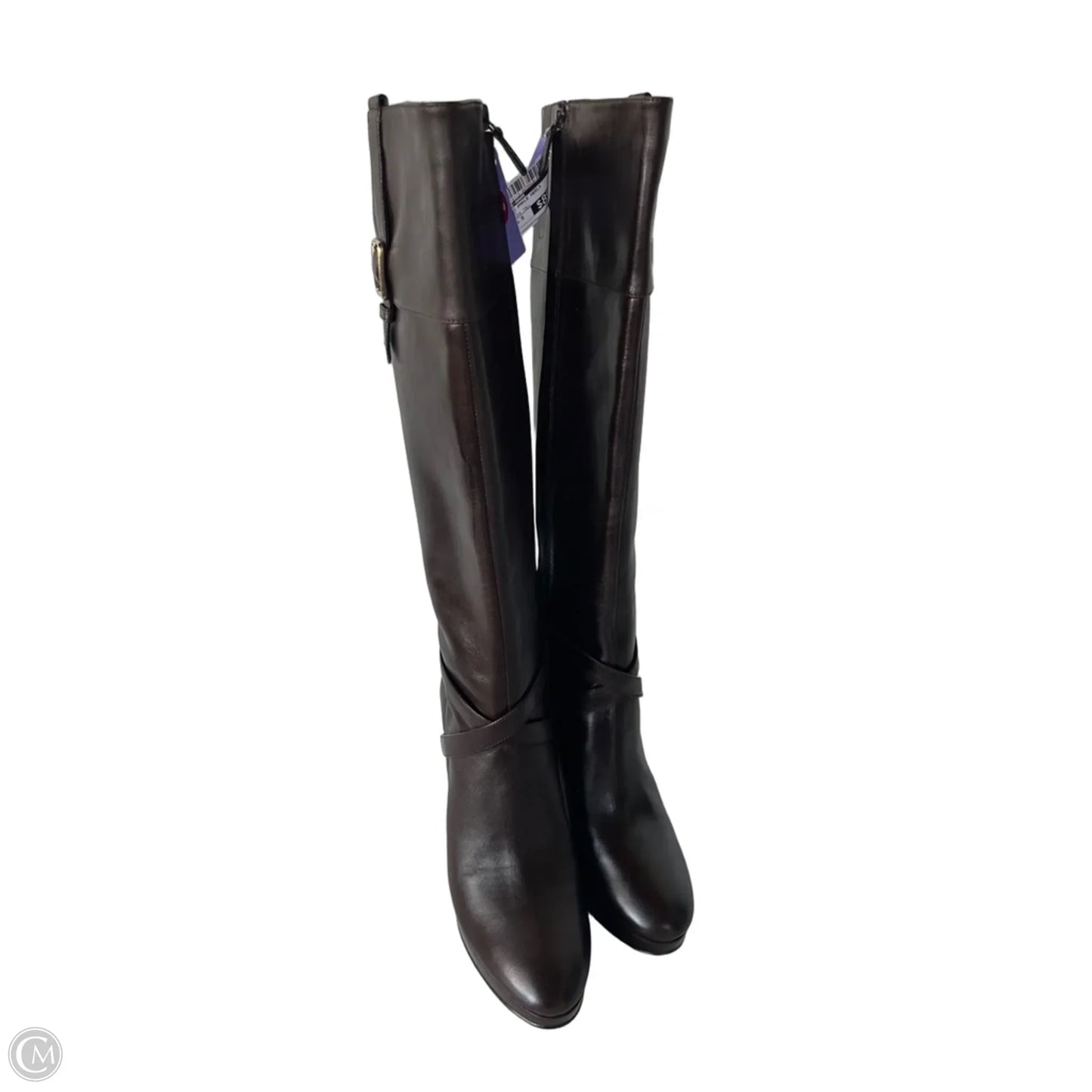 Boots Ankle Heels By Cole-haan In Brown, Size: 8.5
