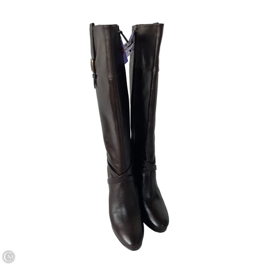 Boots Ankle Heels By Cole-haan In Brown, Size: 8.5