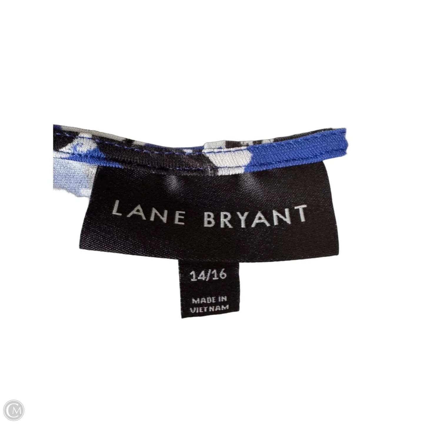 Dress Work By Lane Bryant In Blue & White, Size: Xl