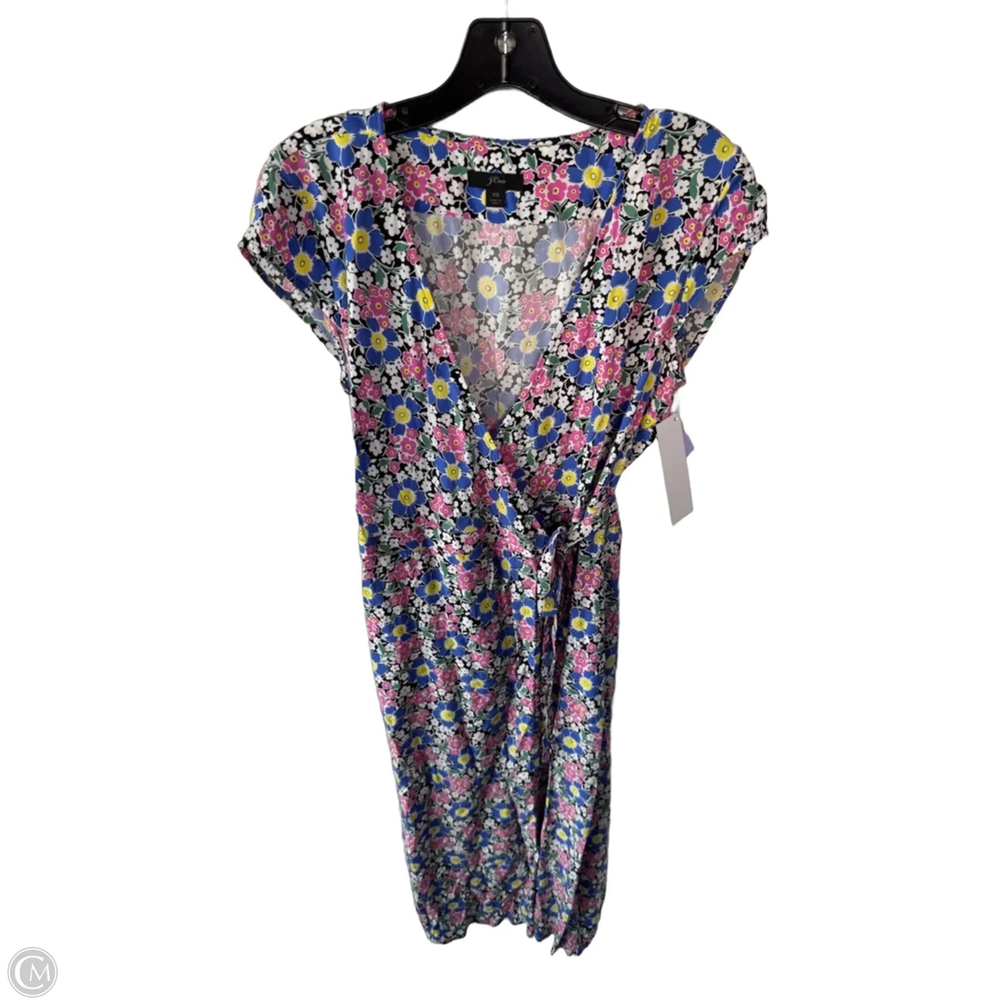Dress Work By J. Crew In Blue & Pink, Size: Xs
