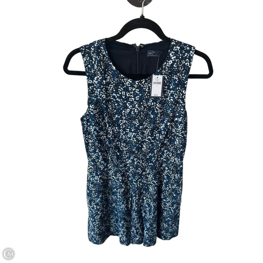 Dress Work By Gap In Blue & White, Size: S
