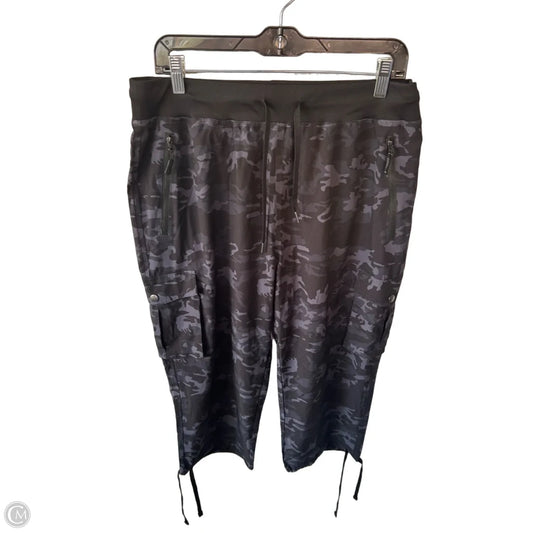 Pants Cropped By Popfit In Camouflage Print, Size: 12