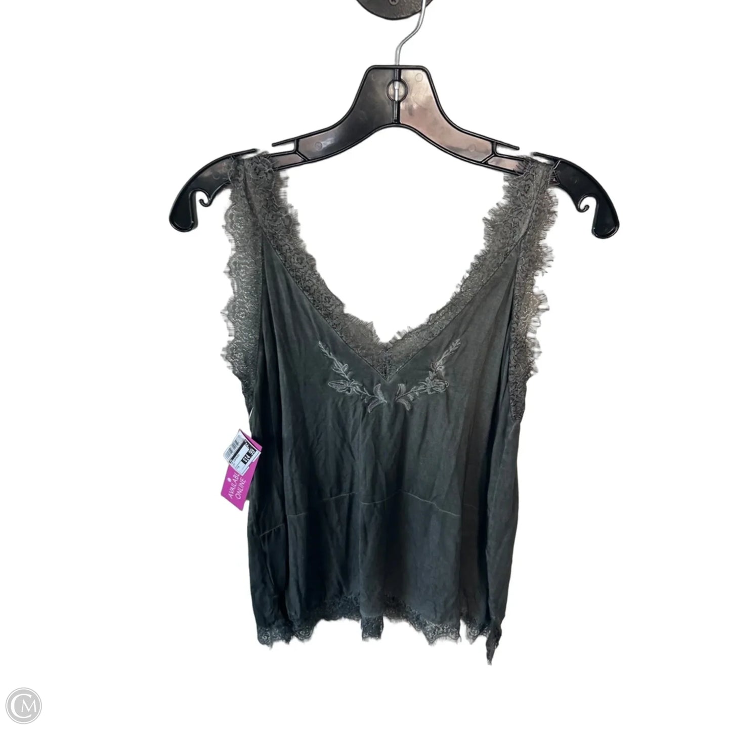 Top Sleeveless By Pol In Grey, Size: M