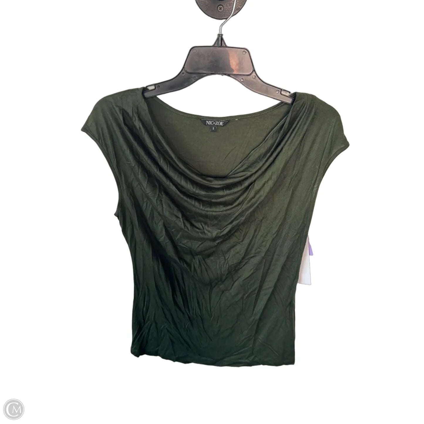 Blouse Sleeveless By Nic + Zoe In Green, Size: S
