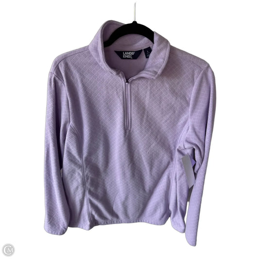 Jacket Fleece By Lands End In Purple, Size: L