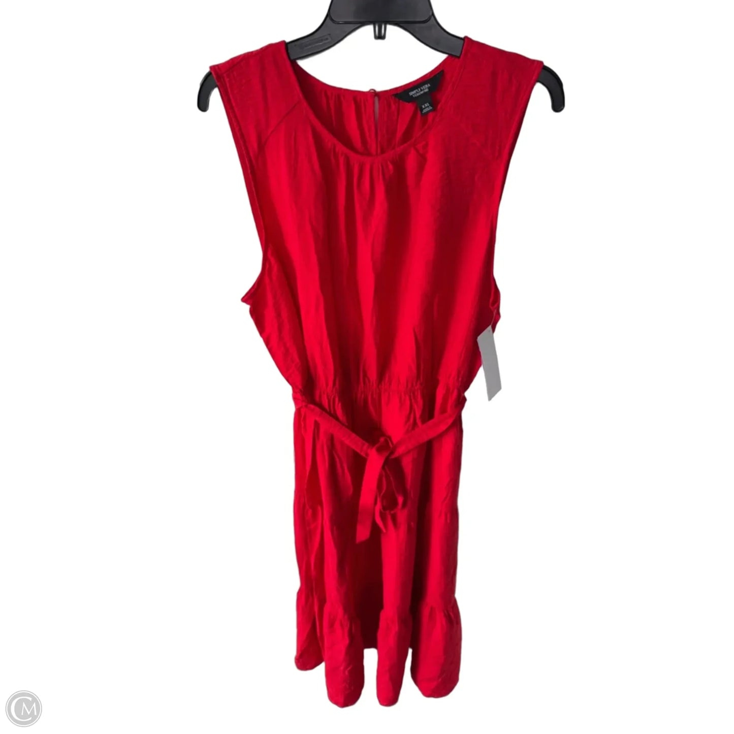 Dress Casual Maxi By Simply Vera In Red, Size: Xxl