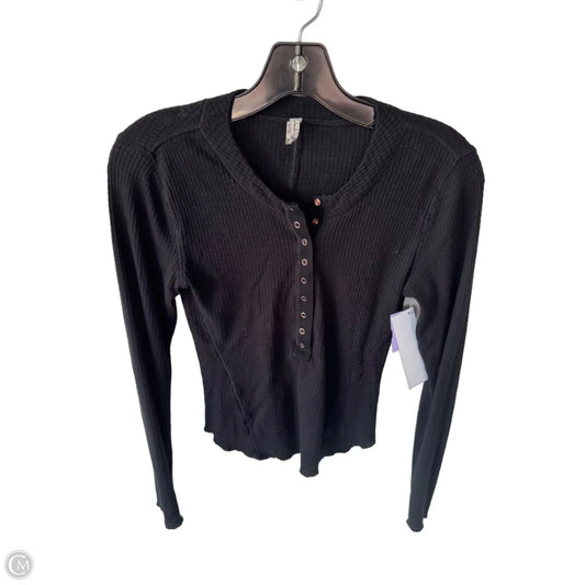Top Long Sleeve By Free People In Black, Size: S