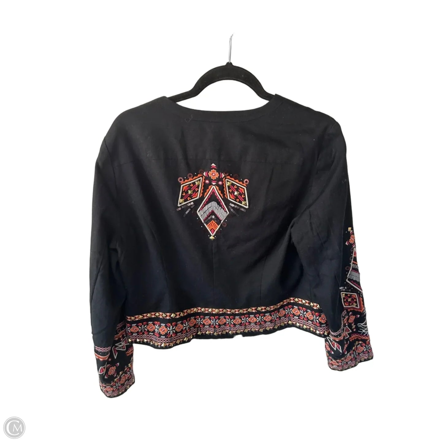 Blazer By Inc In Black & Orange, Size: L
