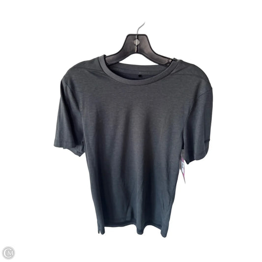 Athletic Top Short Sleeve By Nike In GREY, Size: S